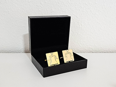 Custom branded cufflinks for corporate gifting and promotions