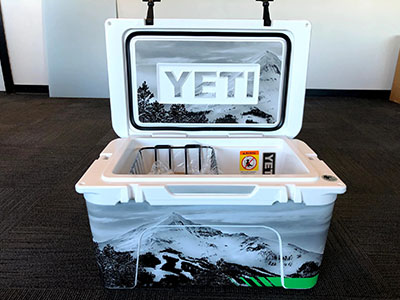 Wrapped Yeti Cooler